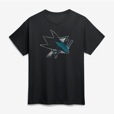 San Jose Sharks Big & Tall Forged Mascot T-Shirt - Black