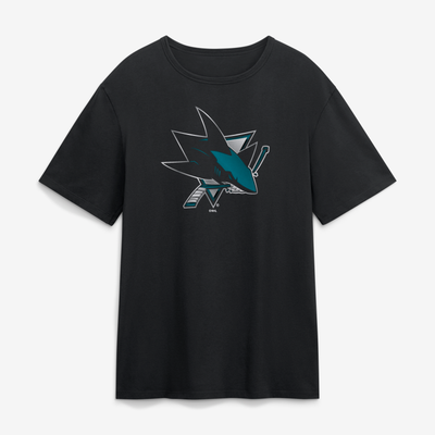 San Jose Sharks  Forged Mascot T-Shirt - Black