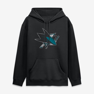 San Jose Sharks  Metallic Mascot Hoodie - Black