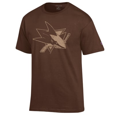  San Jose Sharks Champion Core Plus Jersey T-Shirt - Brown