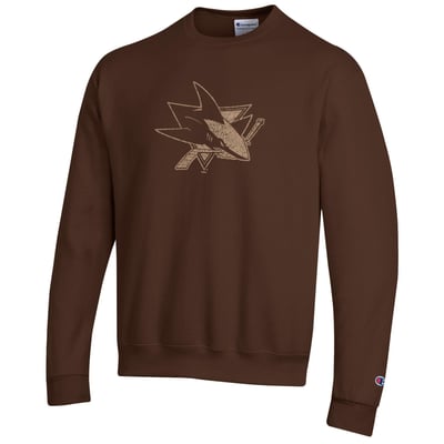 San Jose Sharks Champion Eco Powerblend Sweatshirt - Brown