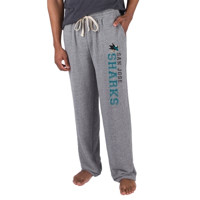 San Jose Sharks Concepts Sport Mainstream Terry Tri-Blend Pants - Gray