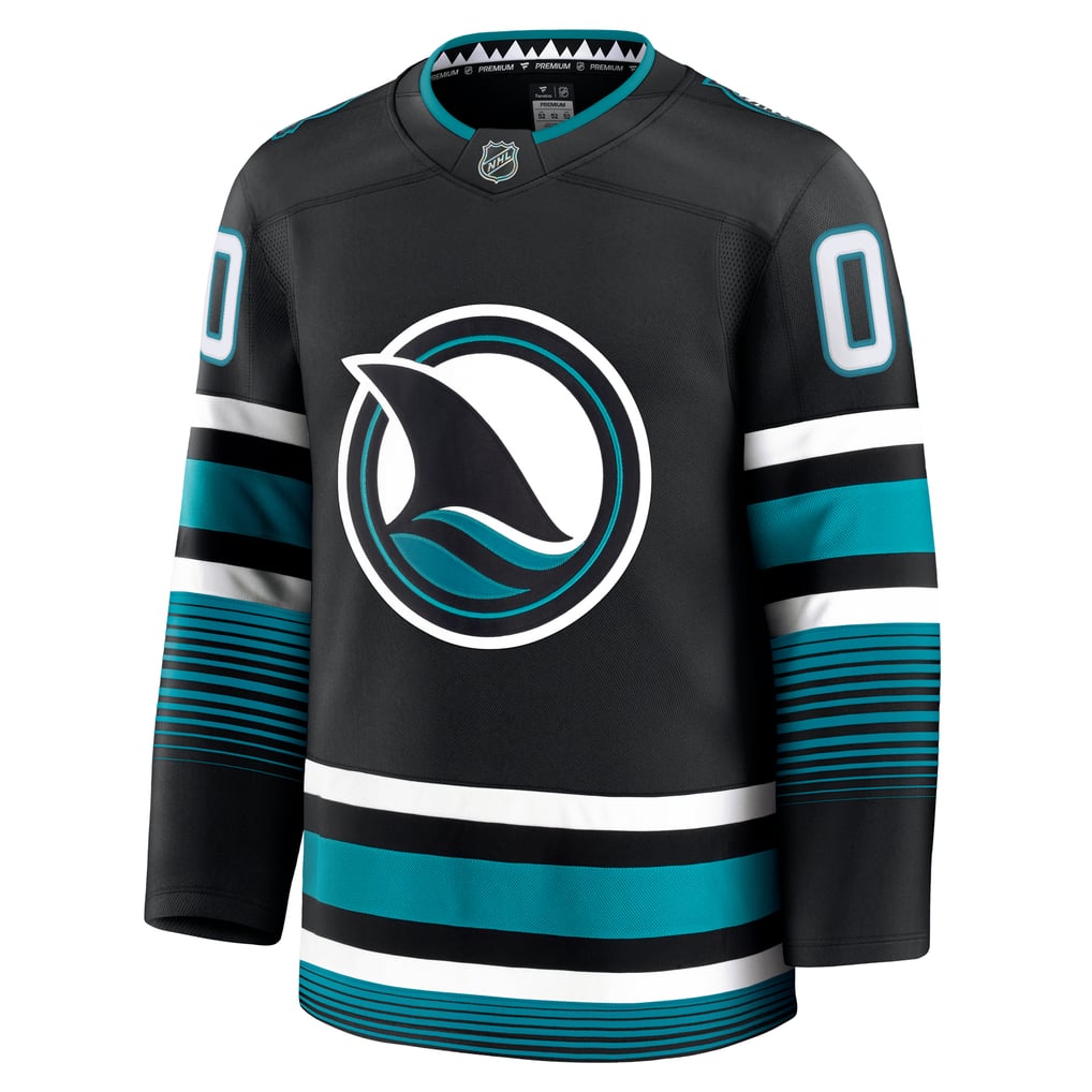 Men's San Jose Sharks Fanatics Black Alternate Premium Custom Jersey