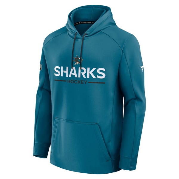 San Jose Sharks Fanatics Authentic Pro Rink Hoodie - Teal