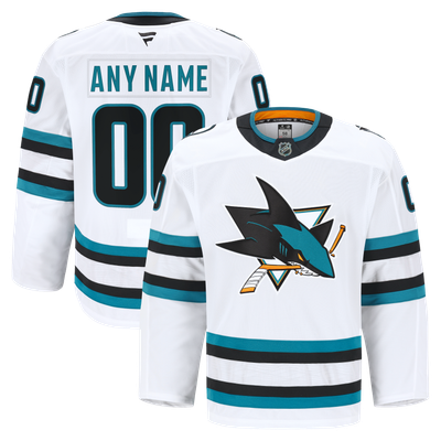 San Jose Sharks Fanatics Away Authentic Pro Custom Jersey - White