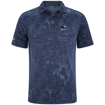  San Jose Sharks Levelwear Data Polo - Navy