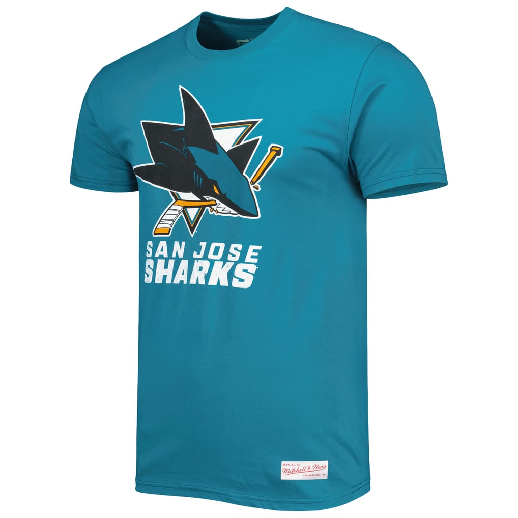 T-shirt Vintage San Jose Sharks NHL - Bleu Sarcelle Taille L - Coton 100% - Occasion Bon état