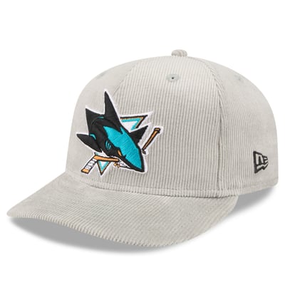 San Jose Sharks New Era Corduroy 59FIFTY Fitted Hat - Gray