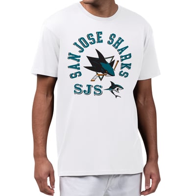 San Jose Sharks Starter All-Around Fan T-Shirt - White