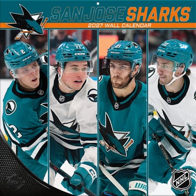 San Jose Sharks 2027 12” x 12” Team Wall Calendar