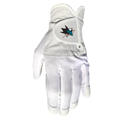 San Jose Sharks Cool Mesh Cabretta Leather Golf Glove
