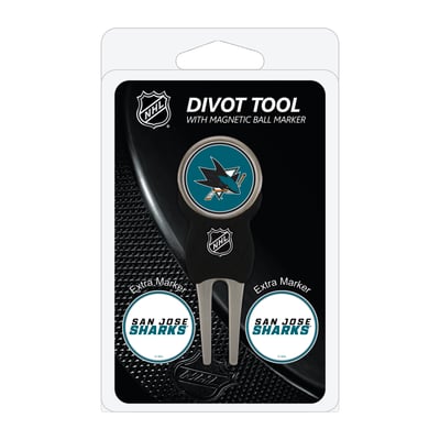 San Jose Sharks Golf Divot Tool Pack with 3 Magnetic Markers