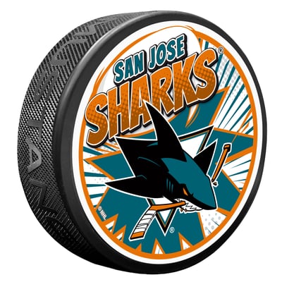 San Jose Sharks Kaboom Hockey Puck