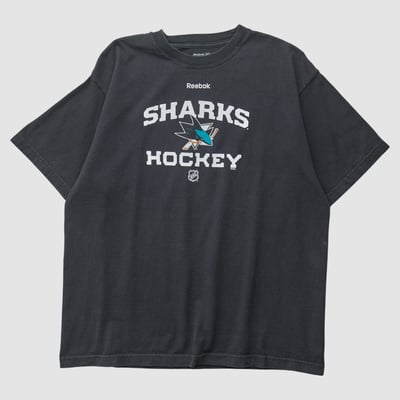 San Jose Sharks Reebok 2000s T-shirt - Black - L by Fanatics Real Vintage