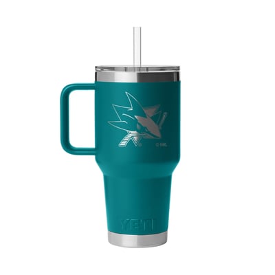  San Jose Sharks YETI 35oz. Rambler 2.0 Straw Mug