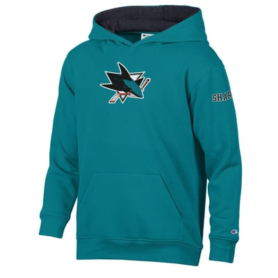  San Jose Sharks Champion Youth Fleece Hoodie - Teal