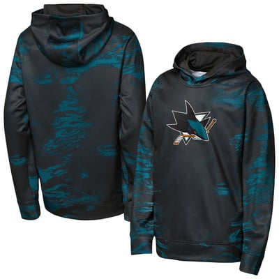  San Jose Sharks Outerstuff Youth Team Dynamics Hoodie - Black