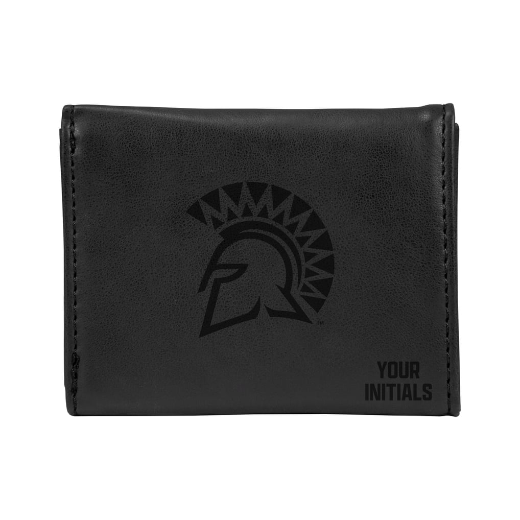 San Jose State Spartans Personalized Trifold Wallet - Black