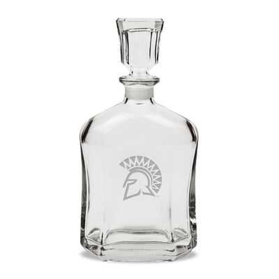 San Jose State Spartans 23.75oz. Crystal Whisky Decanter