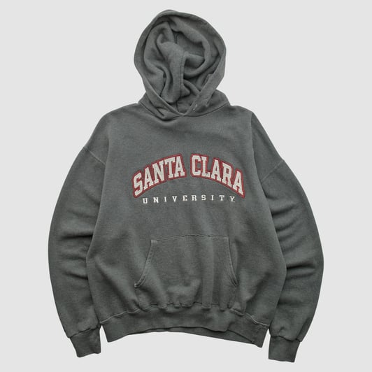 Santa Clara Broncos Jansport 2000s Hooded Pullover Sweatshirt - Charcoal - L by Fanatics Real Vintage