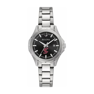 Santa Clara Broncos Bulova Women's Stainless Steel Classic Sport Watch - Black