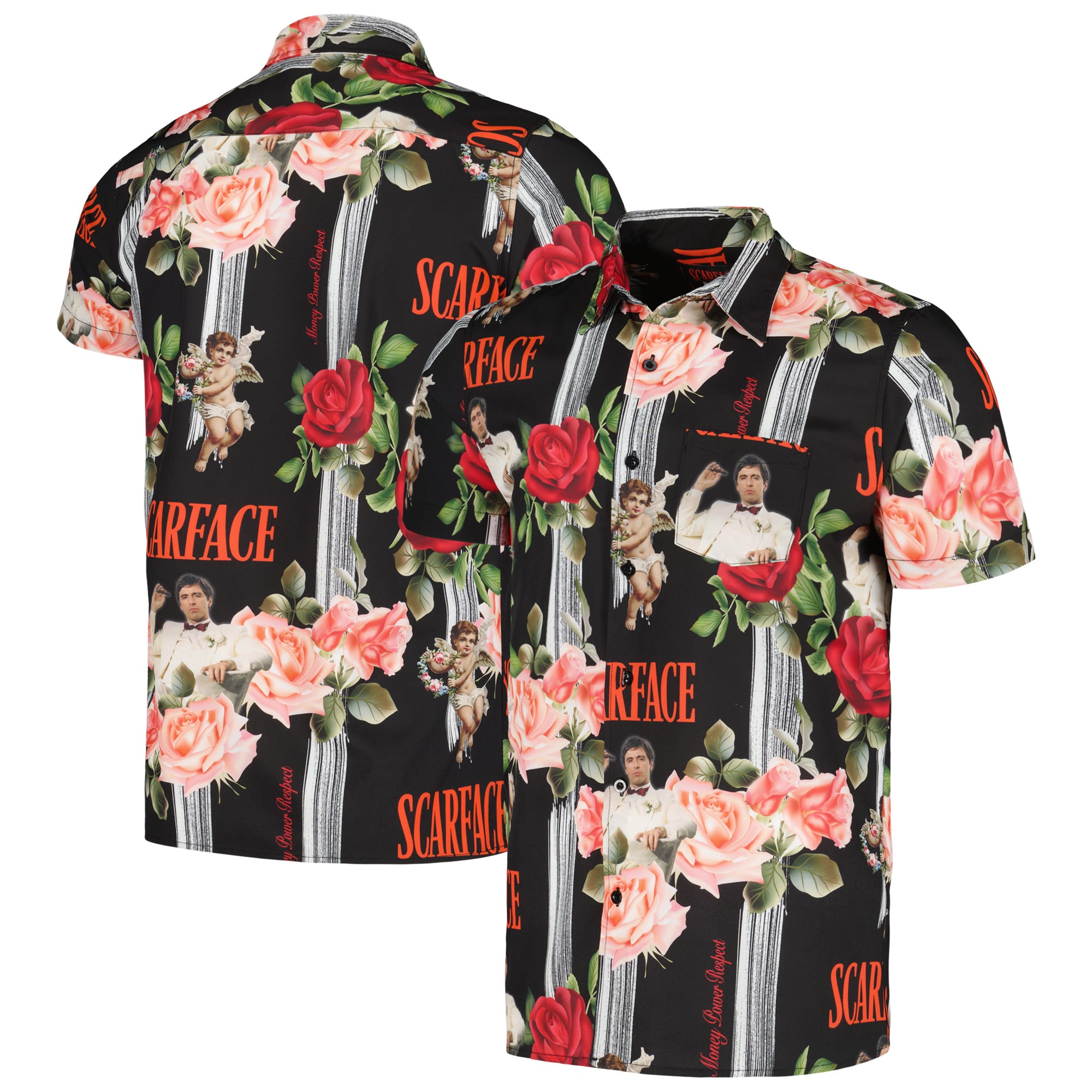 scarface button up shirt