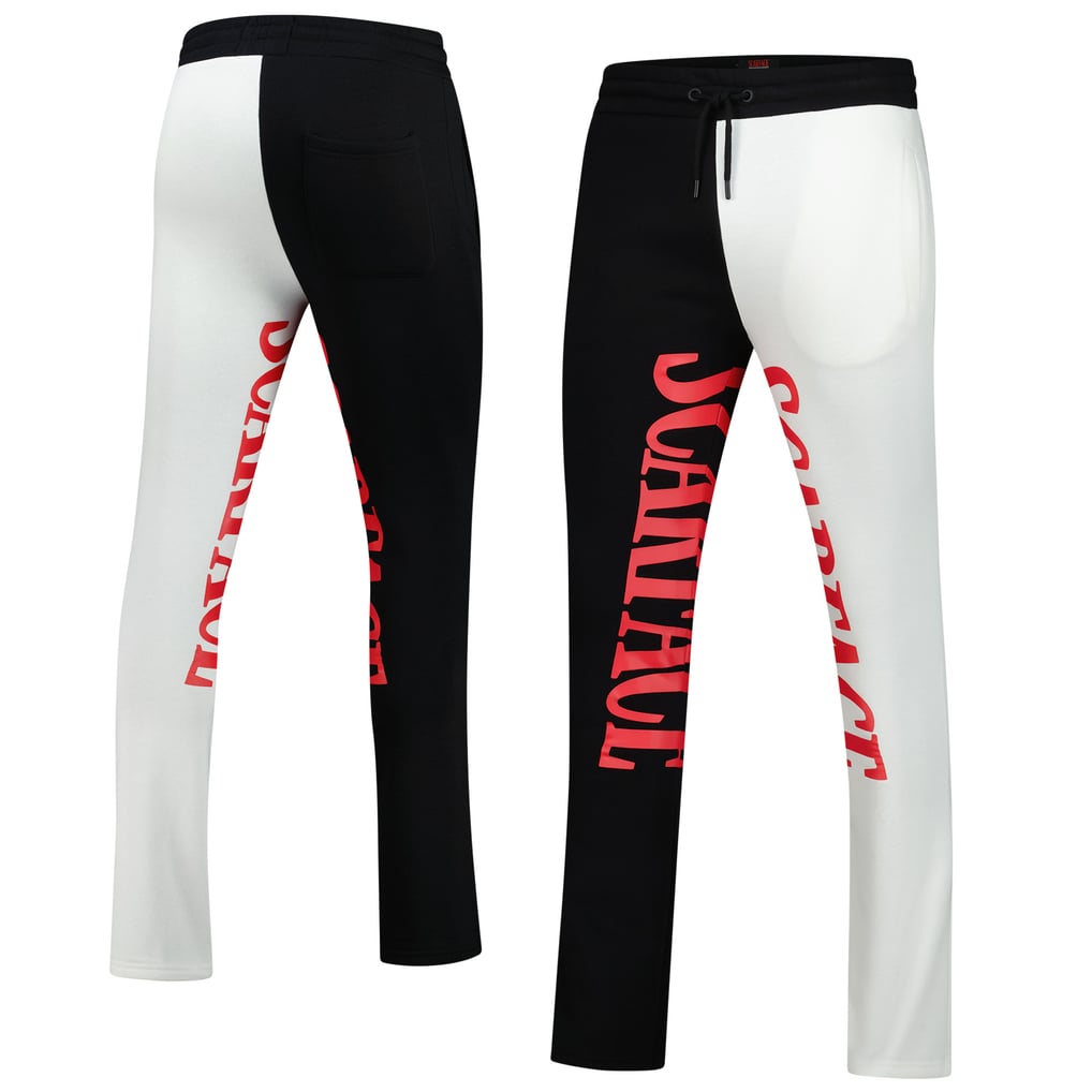 Scarface Reason Unisex Split Stacked Sweatpants - Black/White