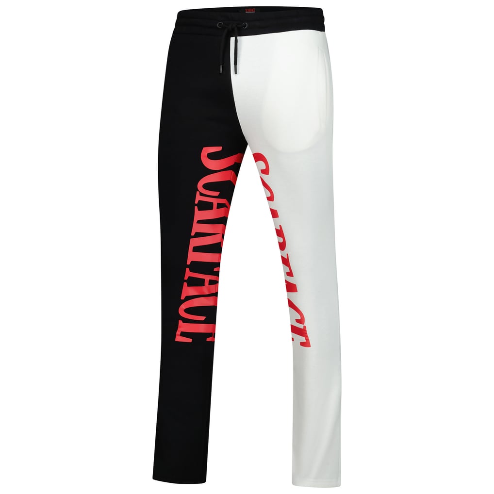 Scarface Reason Unisex Split Stacked Sweatpants - Black/White