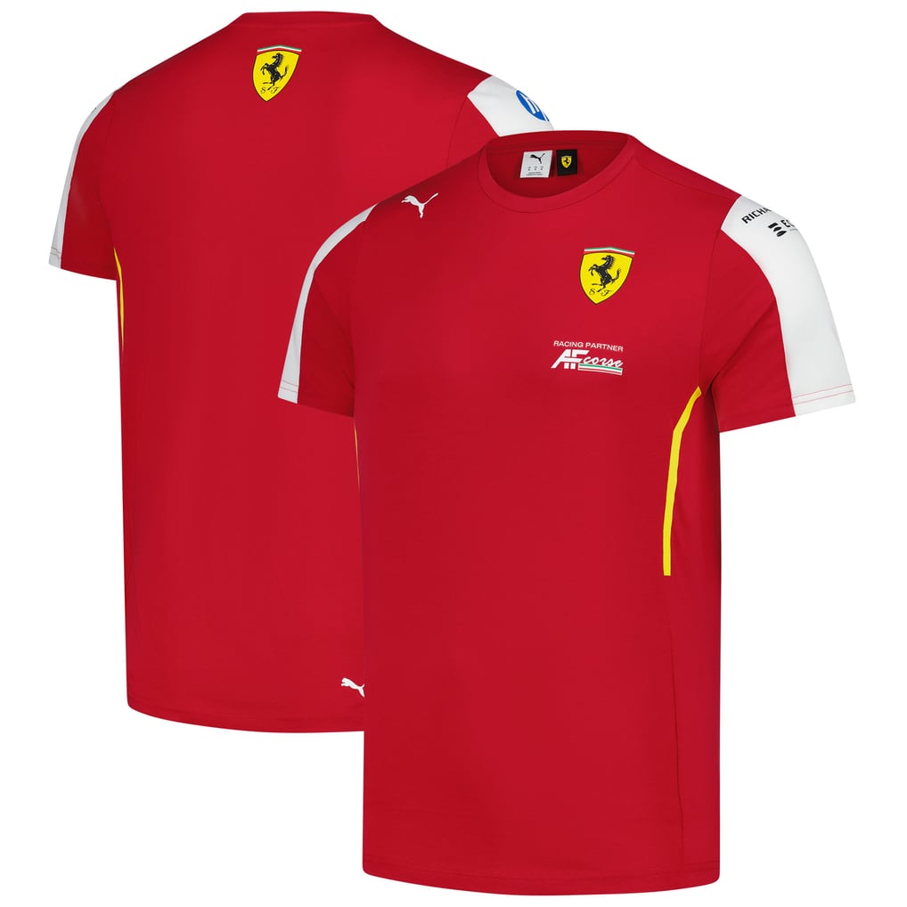 Scuderia Ferrari Puma F1 2025 Replica Le Mans Hypercar T-Shirt - Red