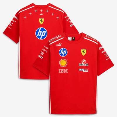Scuderia Ferrari Puma Unisex 2026 Italian Grand Prix Monza T-Shirt - Red