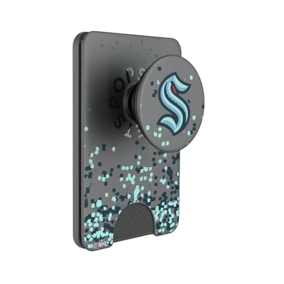 Seattle Kraken Keyscaper Confetti PopSockets Magnetic Wallet