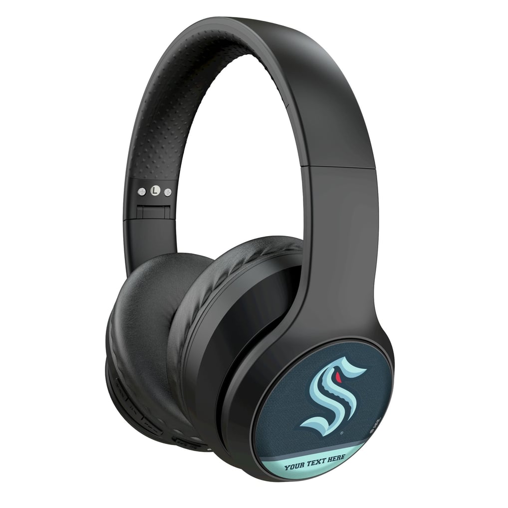 Seattle Kraken Keyscaper Personalized Solid Wireless Bluetooth Headphones With Case