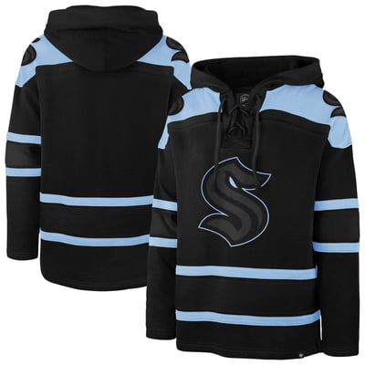 Seattle Kraken '47 Fall Color Pop Lacer Hoodie - Black
