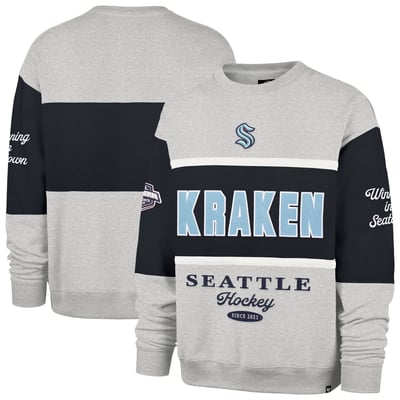  Seattle Kraken '47 Fall Maximilist Crew Sweatshirt - Gray