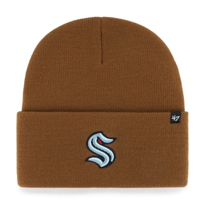 Seattle Kraken Carhartt x '47 Cuffed Knit Hat - Brown