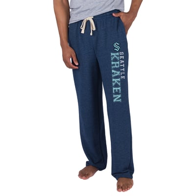 Seattle Kraken Concepts Sport Mainstream Terry Tri-Blend Pants - Deep Sea Blue