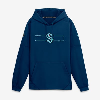 Seattle Kraken Fanatics Authentic Pro Rink Fleece Pullover Hoodie - Deep Sea Blue