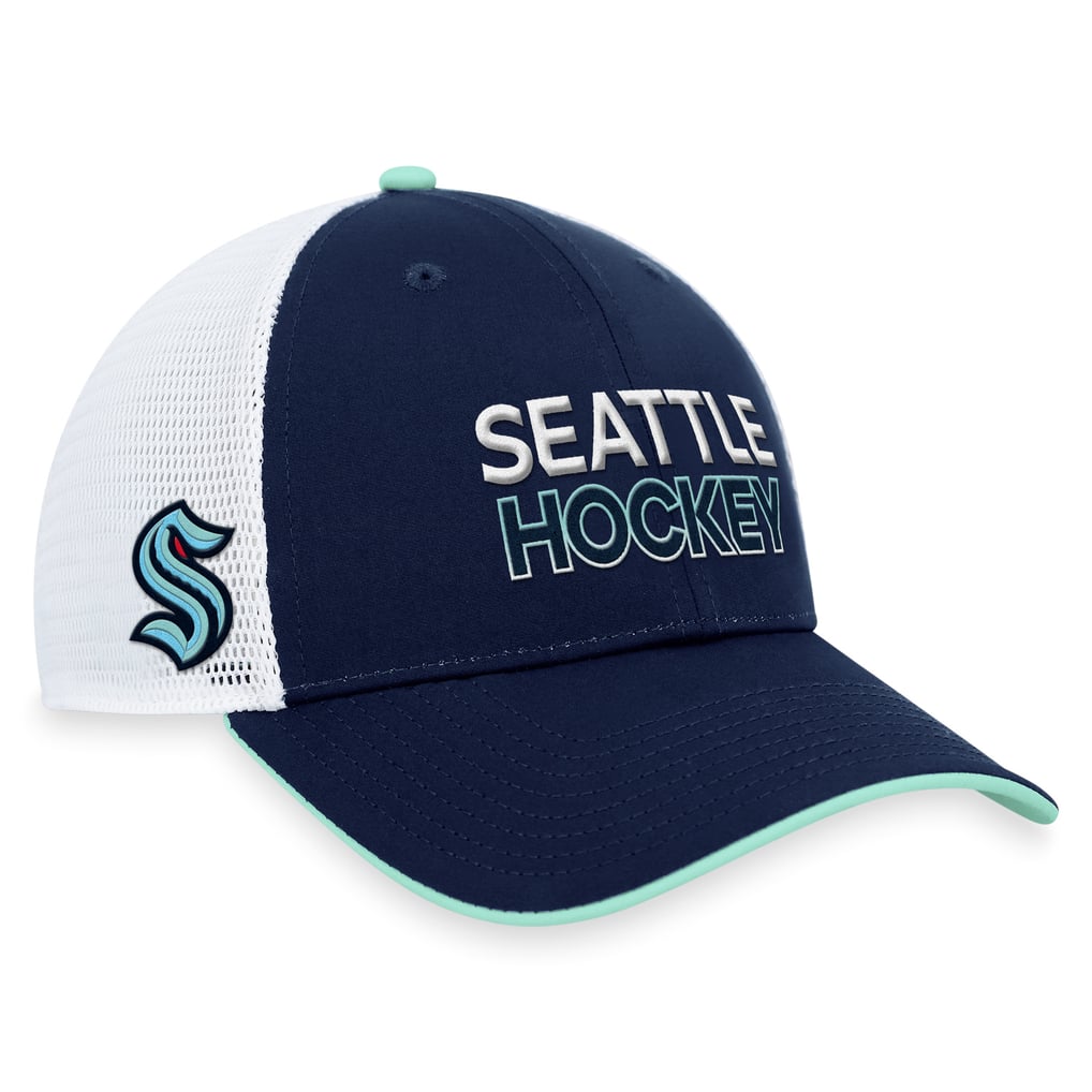 Seattle Kraken Fanatics Authentic Pro Rink Trucker Adjustable Hat - Deep Sea Blue