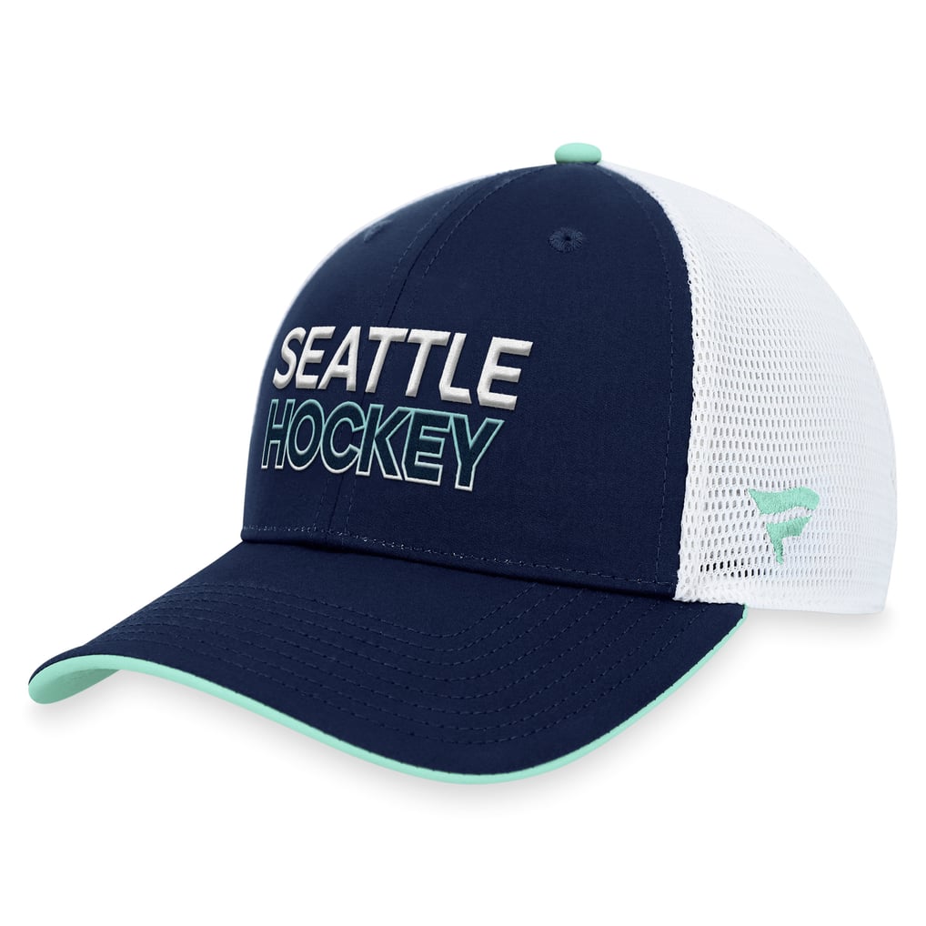 Seattle Kraken Fanatics Authentic Pro Rink Trucker Adjustable Hat - Deep Sea Blue
