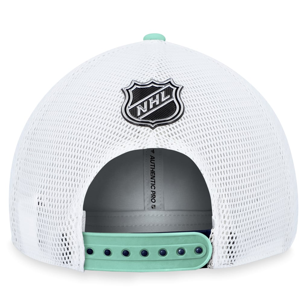 Seattle Kraken Fanatics Authentic Pro Rink Trucker Adjustable Hat - Deep Sea Blue