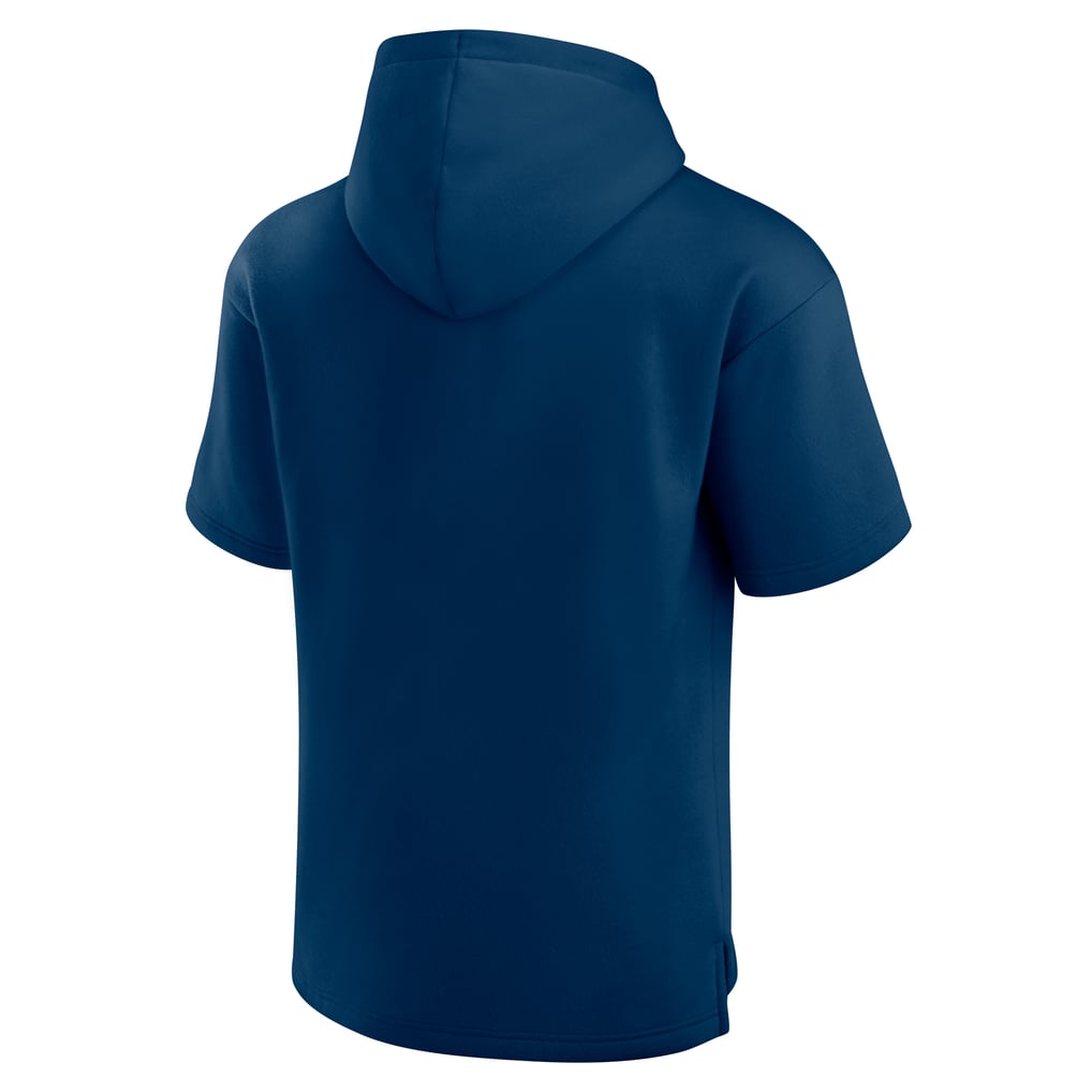  Seattle Kraken Fanatics Elements Ready Short Sleeve Pullover Hoodie - Deep Sea Blue