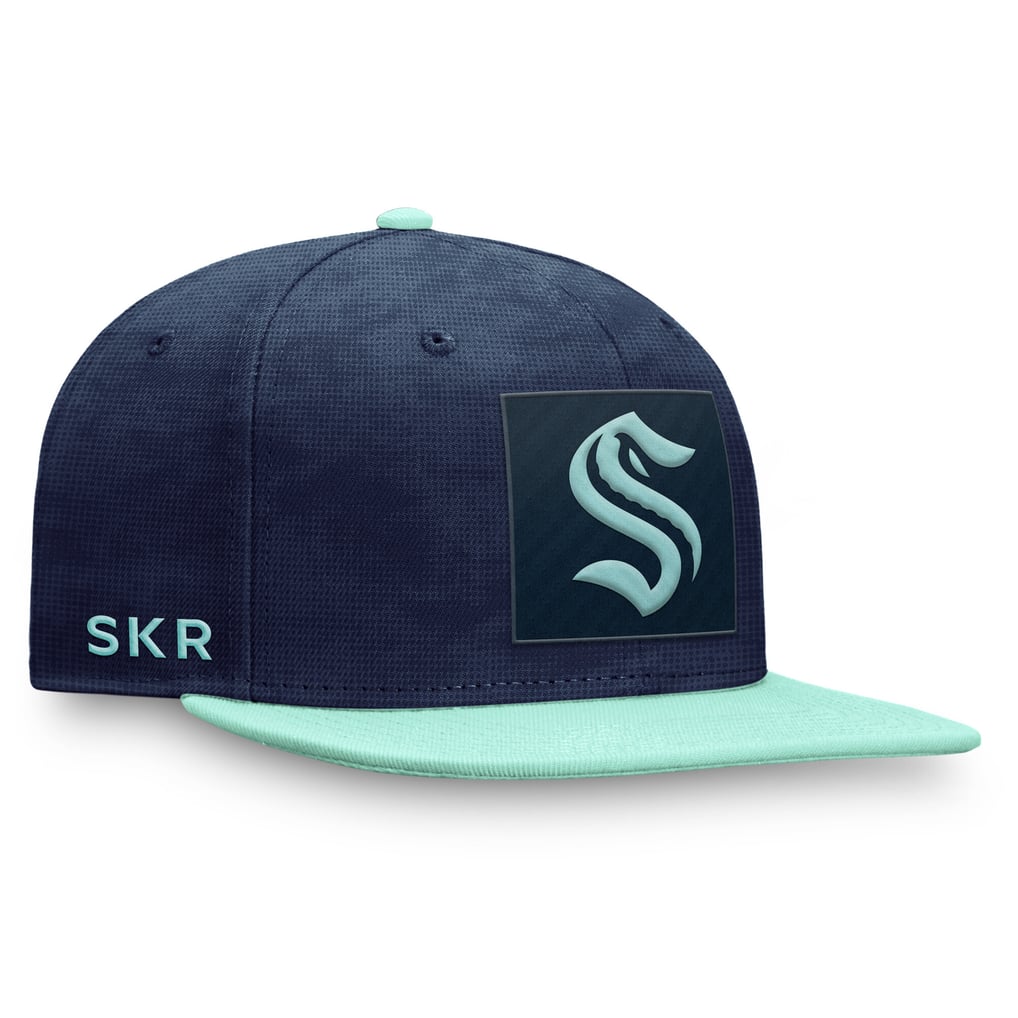  Seattle Kraken Fanatics Authentic Pro Rink Snapback Hat - Deep Sea Blue/Light Blue