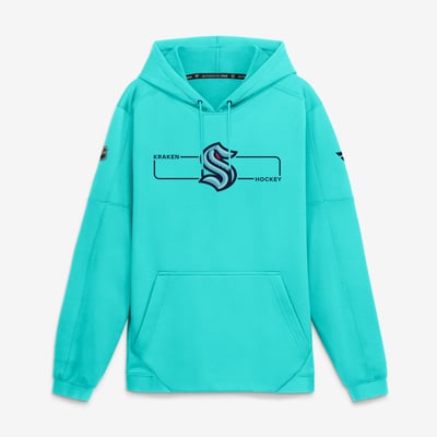 Seattle Kraken Fanatics Authentic Pro Rink Fleece Pullover Hoodie - Light Blue