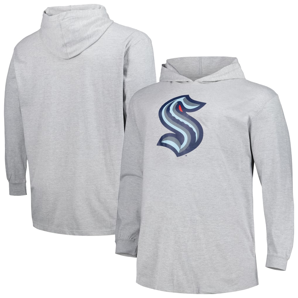 Seattle Kraken Big & Tall Pullover Hoodie - Heather Gray