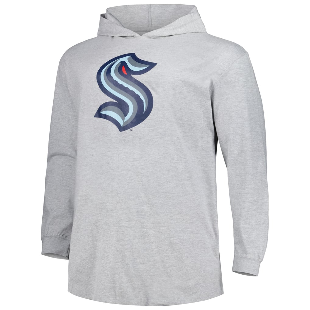 Seattle Kraken Big & Tall Pullover Hoodie - Heather Gray