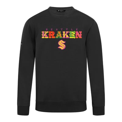 Seattle Kraken Levelwear DOTD Fiesta Text Zane Sweatshirt - Black
