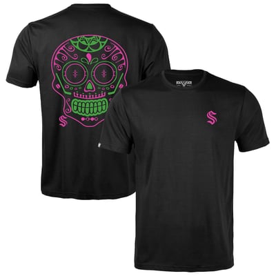 Seattle Kraken Levelwear DOTD Sugar Skull Richmond T-Shirt - Black

