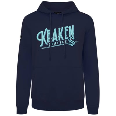  Seattle Kraken Levelwear Podium Longtimer Hoodie - Deep Sea Blue