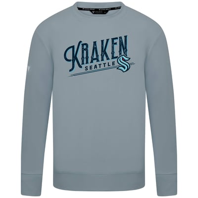  Seattle Kraken Levelwear Mandate Longtimer Crew Sweatshirt - Gray