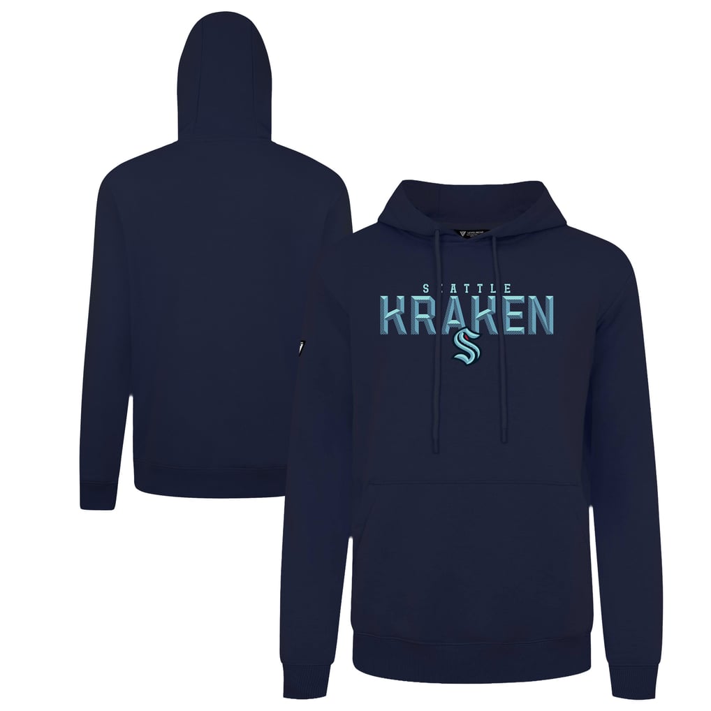 Seattle Kraken Levelwear Podium Carve Pullover Hoodie - Navy